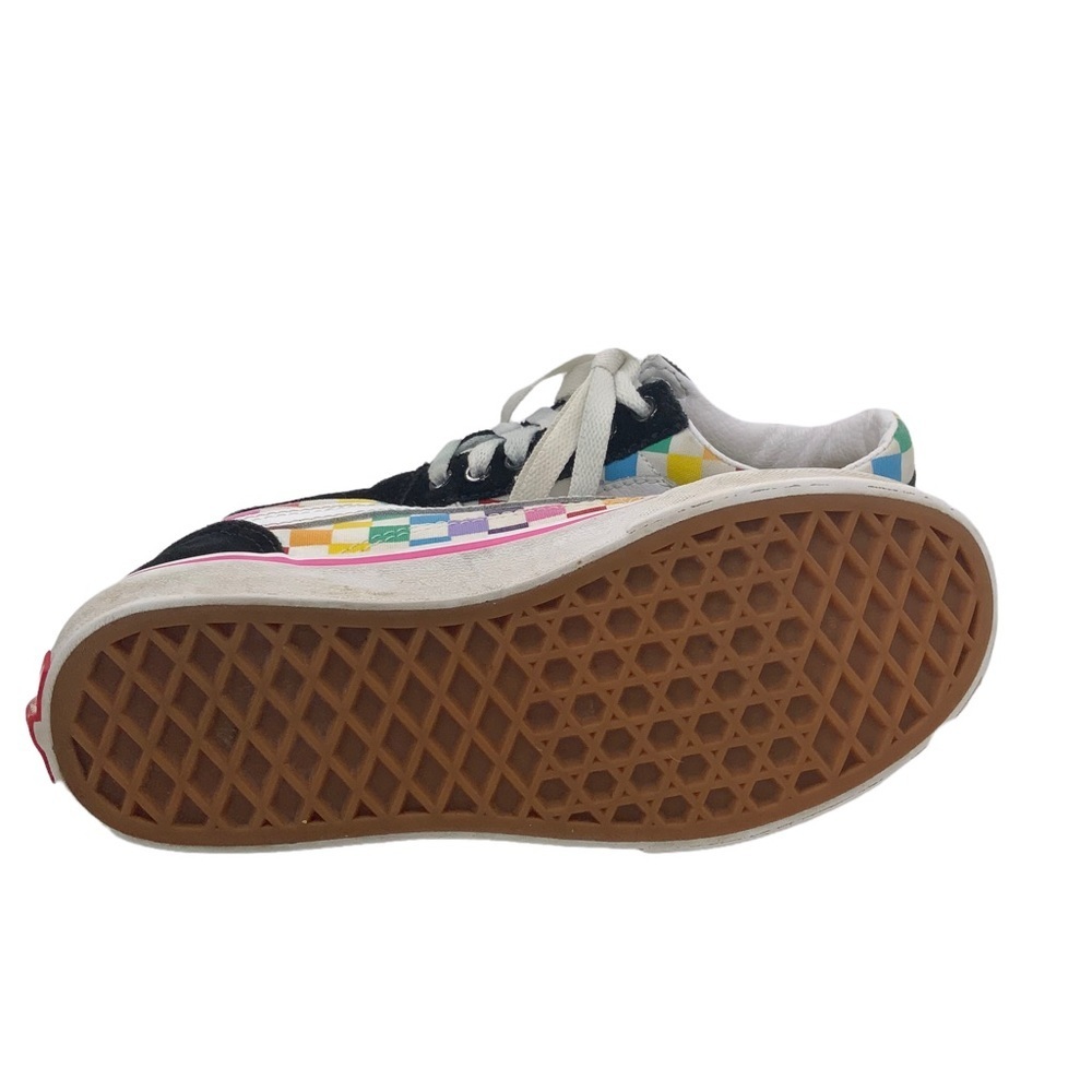 Vans Checkerboard Old Skool Multi Colored Checked Suede and Canvas Sneak… - Picture 4 of 6